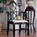 Chinese Chippendale Fabric Arm Chair
