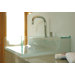 Aeri Vetro Clear Glass Above Mount Bathroom Sink