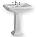 China Large Traditional Pedestal with Dual Soap Ledges