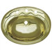 Decorative Drop-in Smooth Oval Basin