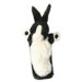 Long-Sleeved Rabbit Glove Puppetin Black and White