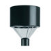 Cone Luminaire Post Lamp Head in Dark Bronze
