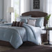 Brussel 7 Piece Comforter Set in Blue