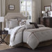 Easton 7 Piece Woven Comforter Set in Linen