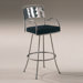 Armada Contemporary Swivel Barstool with Arms