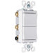 TradeMaster 15A120V Decorator Two Three Way Switches in White