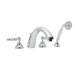 Country Double Handle Bath Deck Mount Roman Tub Faucet