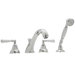 Country Bath Double Handle Deck Mount Roman Tub Faucet