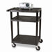 26 - 42" Adjustable Height UL Listed Plastic Duo Utility Cart