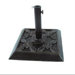 13" Free Standing Square Cast Stone Umbrella Base