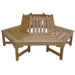 Sequoia Wood Tree Bench