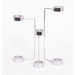 Polished Steel U Candelabra