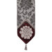 La Rose Table Runner with Braid and Tassel Trim