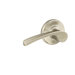 Merano Hall and Closet Lever in Satin Nickel