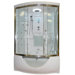 Personal Sliding Door Steam Shower with Whirlpool Bathtub