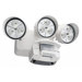 Three Head LED Floodlight with Light Motion Sensor in White