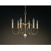 Chandelier 6 Light Candelabra Sockets S-Arms Hanging Chandelier