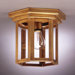 Williams Socket Hexagon Semi Flush Mount