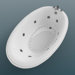 Martinique 36 x 60 x 23" Oval Air and Whirlpool Jetted Bathtub
