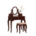 Bobkona Rylan Vanity Set in Dark Cherry