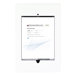 Aluminum Cast White iPad Wall Mount Frame with Home Button Access to Camera Hole