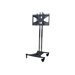 Mobile Cart with 60" Dual Poles and Tilting Mount