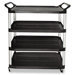 Open Sided Utility Cart, 4-Shelf