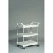 3-Shelf Service Cart in Off-White
