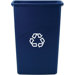 Slim Jim Recycling Container in Blue