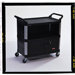 Xtra Equipment Cart with 3 Shelves in Black