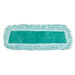 Dust Microfiber Mop Heads with Fringe Cut-End in Green