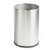 Designer Line Fire-Safe Wastebasket, Round, Steel, 5gal, SS