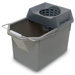 Pail / Strainer Combination in Steel Gray