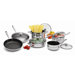 Stainless Steel 11-Pieces Cookware Set