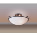 Medium Plain 3 Light Semi Flush Mount