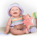 Lola - 14" Real Girl Vinyl Doll with Beach Outfit and Sandals