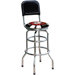 Poker Chip 30.5" Chrome Swivel Barstool