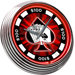 Poker Chip Neon Clock