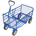 Outdoor Folding Utility Cart in Blue