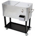 Diamond Plate Cart Style Heavy Duty Cooler