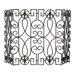 Wrought Iron Fire Screen in Rustic Iron
