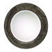 Round Mirror in Stained Birch