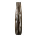 Large Cafe Etched Vase in Brown and Smoke