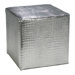 Faux Reptile Cube Ottoman