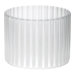 Small Wide Island Vase in White and Clear