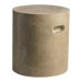 Round Clay Stool in Brown