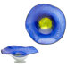 Large Art Glass Bowl in Cobalt Blue