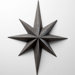 Star Wall Decoration in Distressed Gray