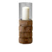 Glass and Wood Small Hex Nut Hurricane