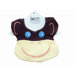 Animal Pals Monkey Bib in Brown and Yellow